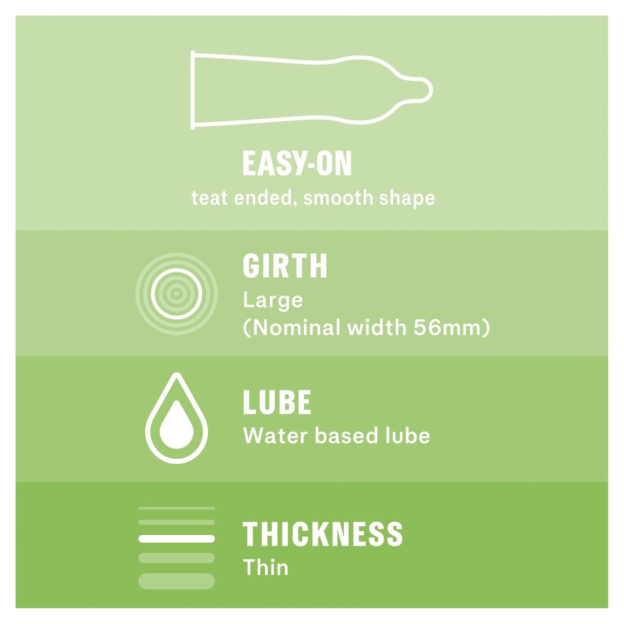 Durex Naturals Condoms Thin Water Based LubeRegular Fit 12 per pack