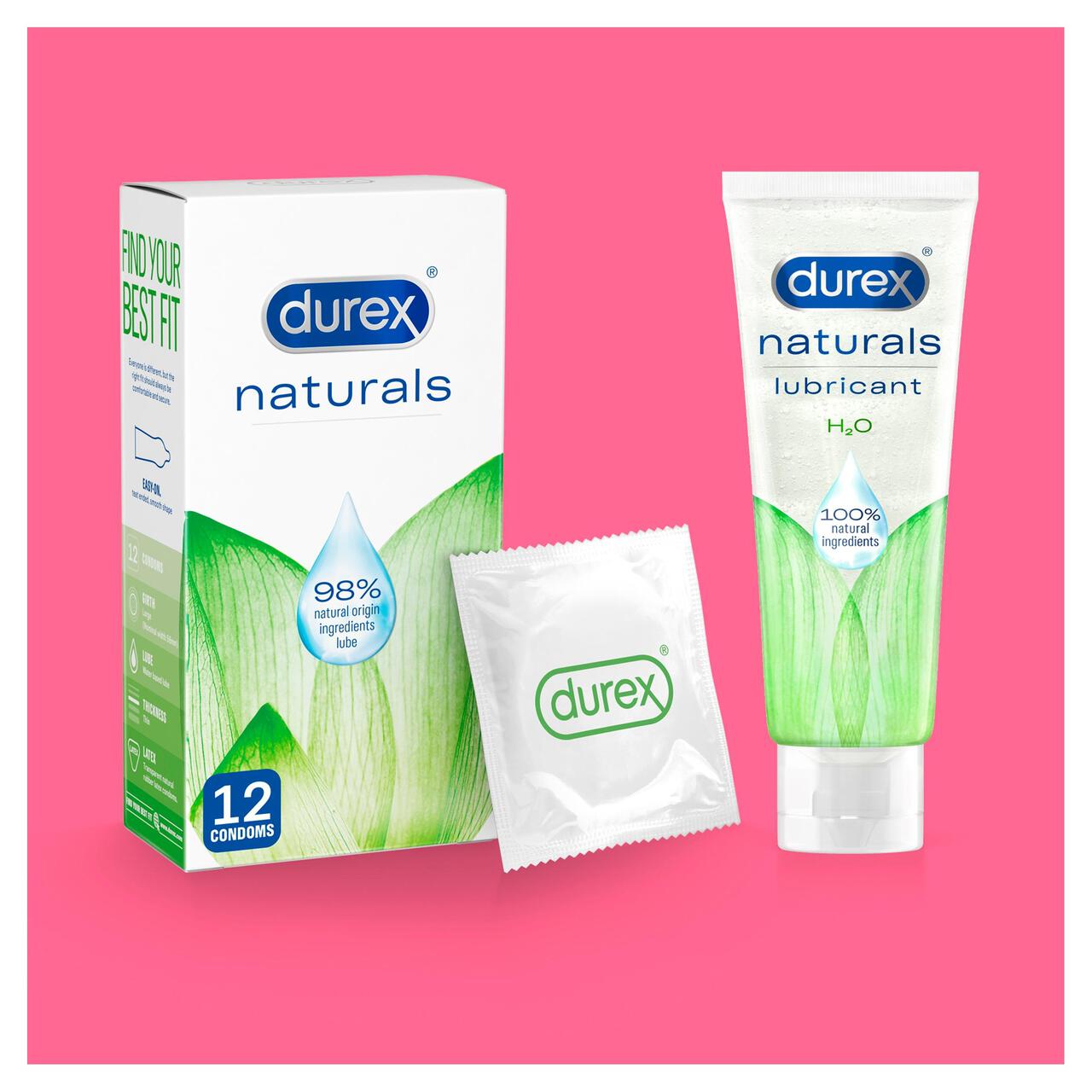 Durex Naturals 12 Condoms 12 per pack
