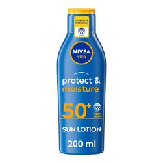 NIVEA SUN Protect & Moisture SPF 50+ Sun Lotion 200ml