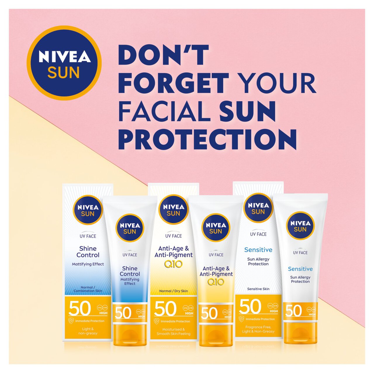 NIVEA SUN Protect & Moisture SPF50+ Sun Cream Lotion 200ml