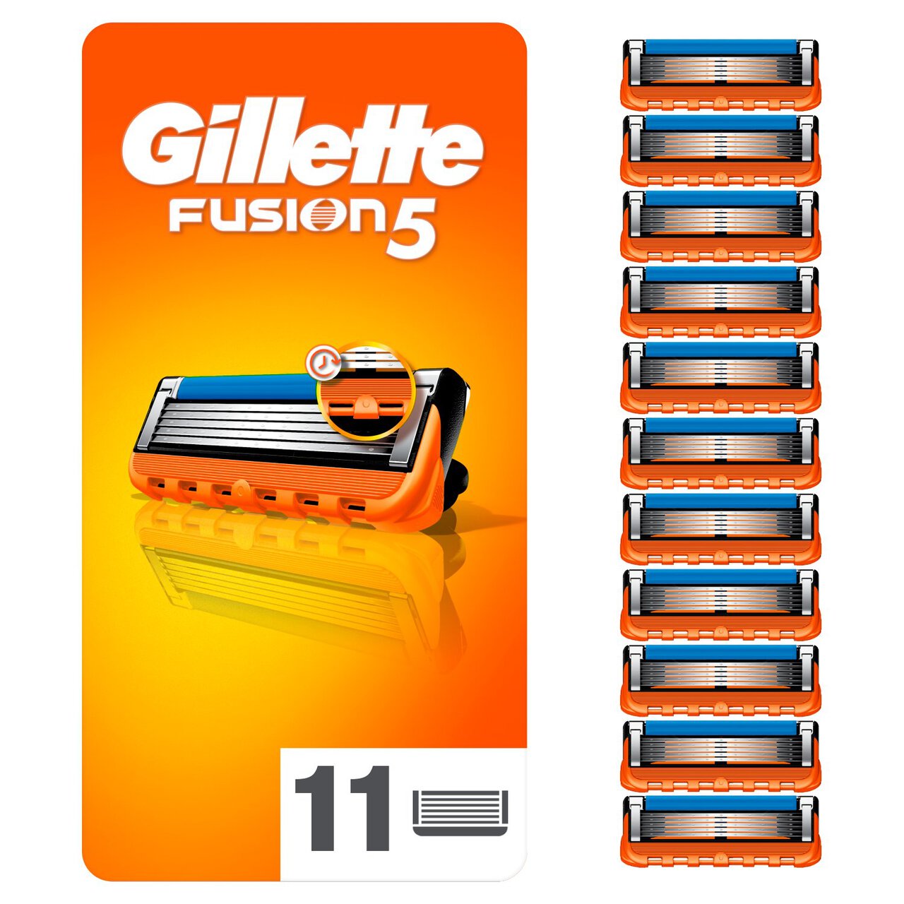 Gillette Fusion Razor Blades 11 per pack