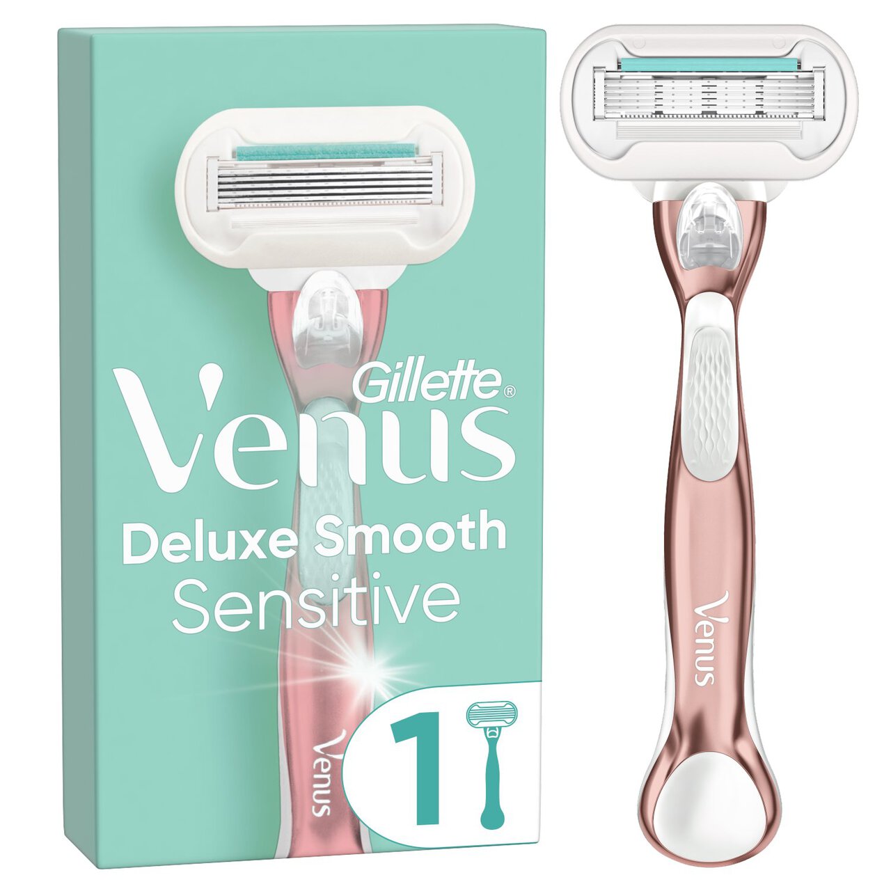 Gillette Venus Deluxe Smooth Sensitive Razor Rose Gold