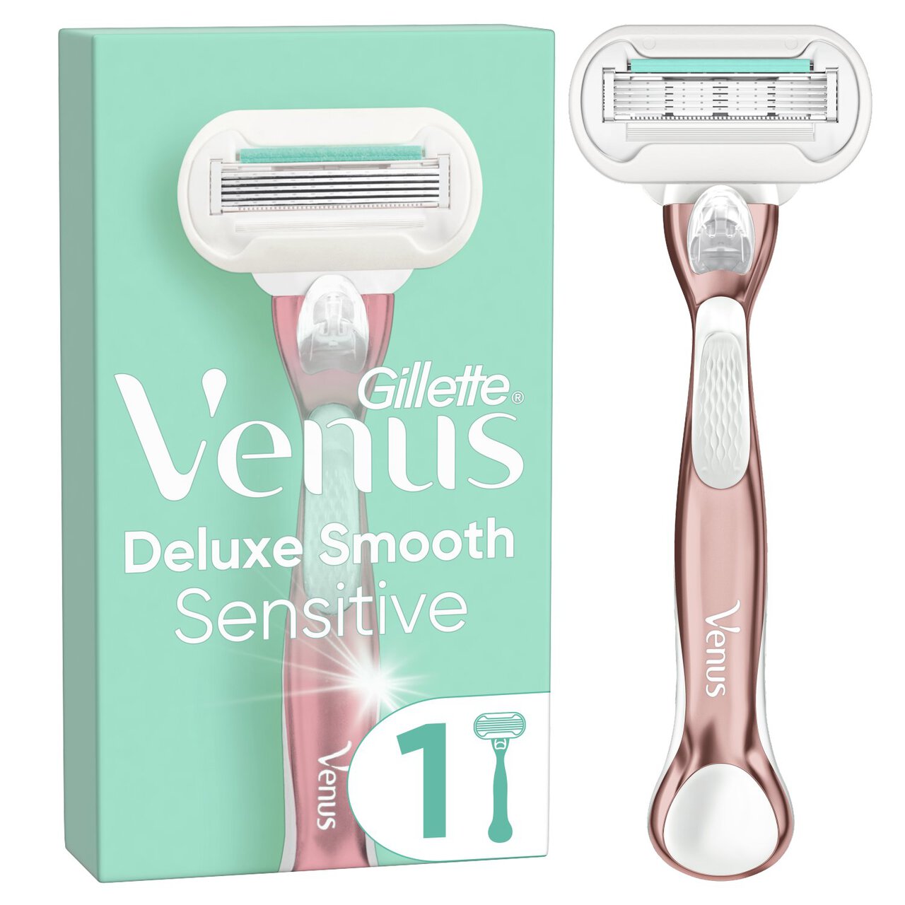 Gillette Venus Deluxe Smooth Sensitive Razor Rose Gold