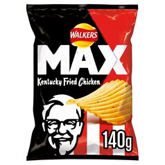 Walkers Max KFC Kentucky Fried Chicken Sharing Crisps 140g