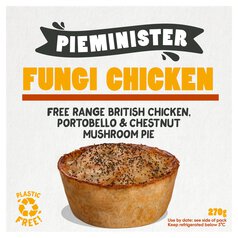 Pieminister Fungi Chicken with Portobello & Chestnut Mushroom Pie 270g