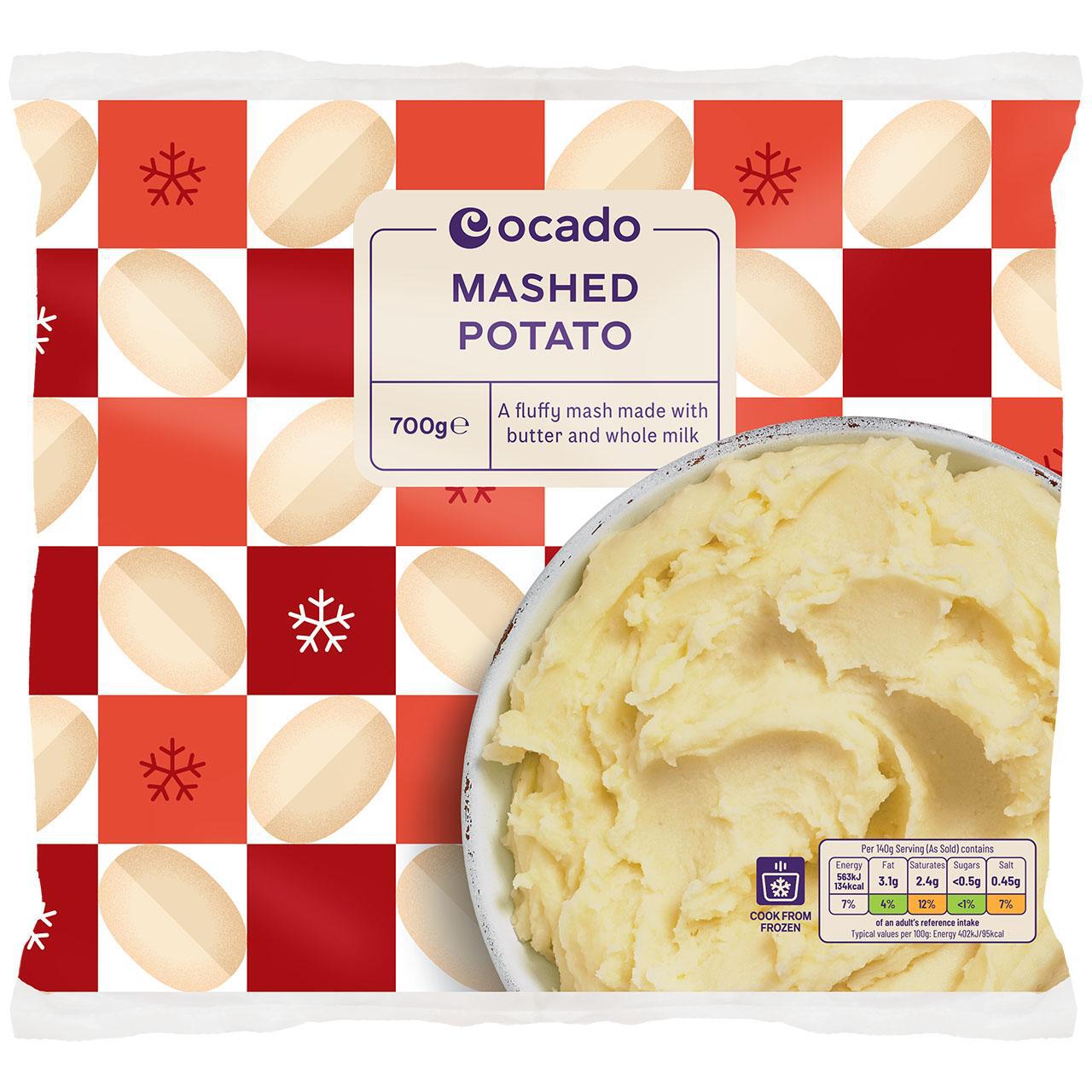 Ocado Frozen Mashed Potato 700g