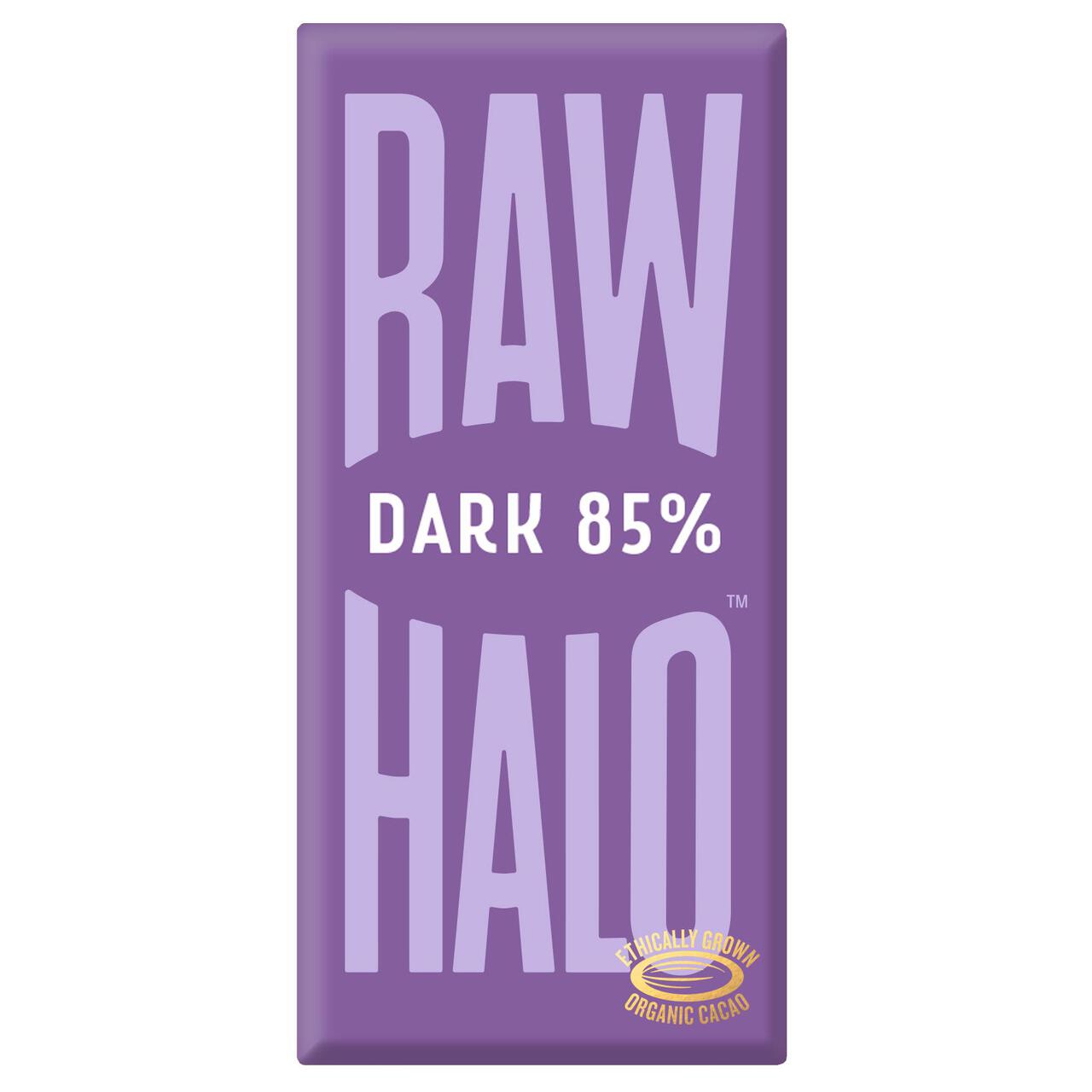 Raw Halo Vegan Dark 85% Chocolate Bar 70g