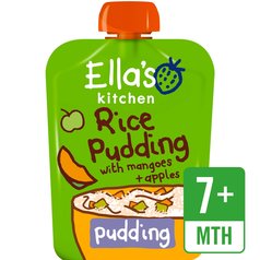 Ella's Kitchen Organic Rice Pudding with Mangoes & Apples Pouch, 7 mths+ 80g