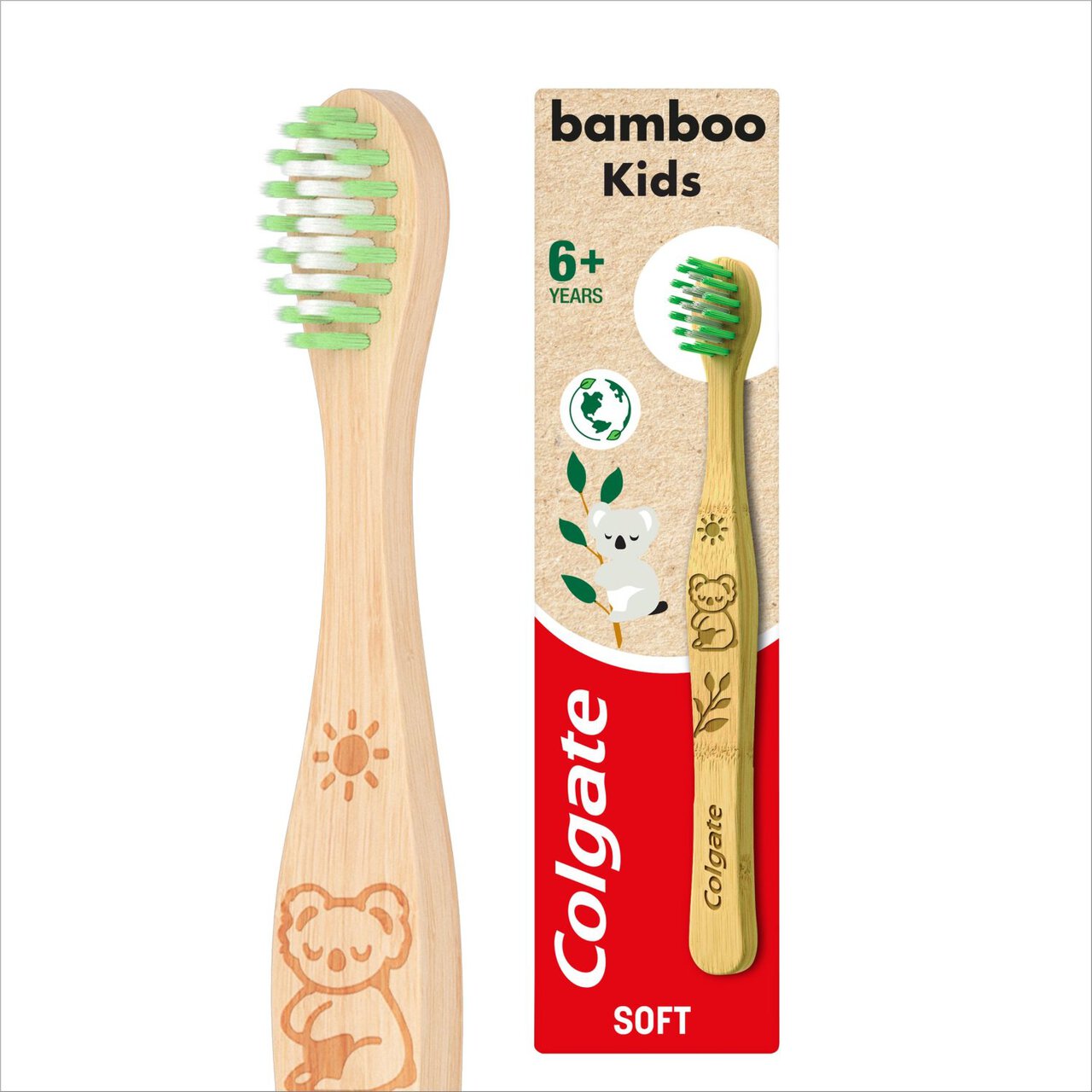 Colgate Kids Bamboo Charcoal Soft Toothbrush, 6+ Years