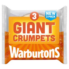 Warburtons Giant Crumpets 3 per pack