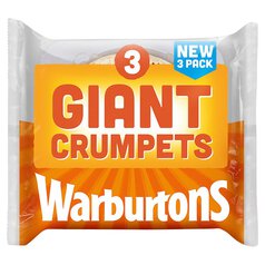 Warburtons Giant Crumpets 3 per pack