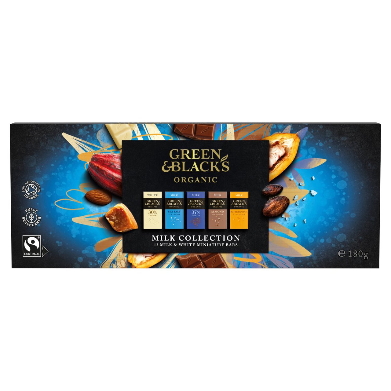 Green & Black's Organic Milk Chocolate Collection 12 x 15g