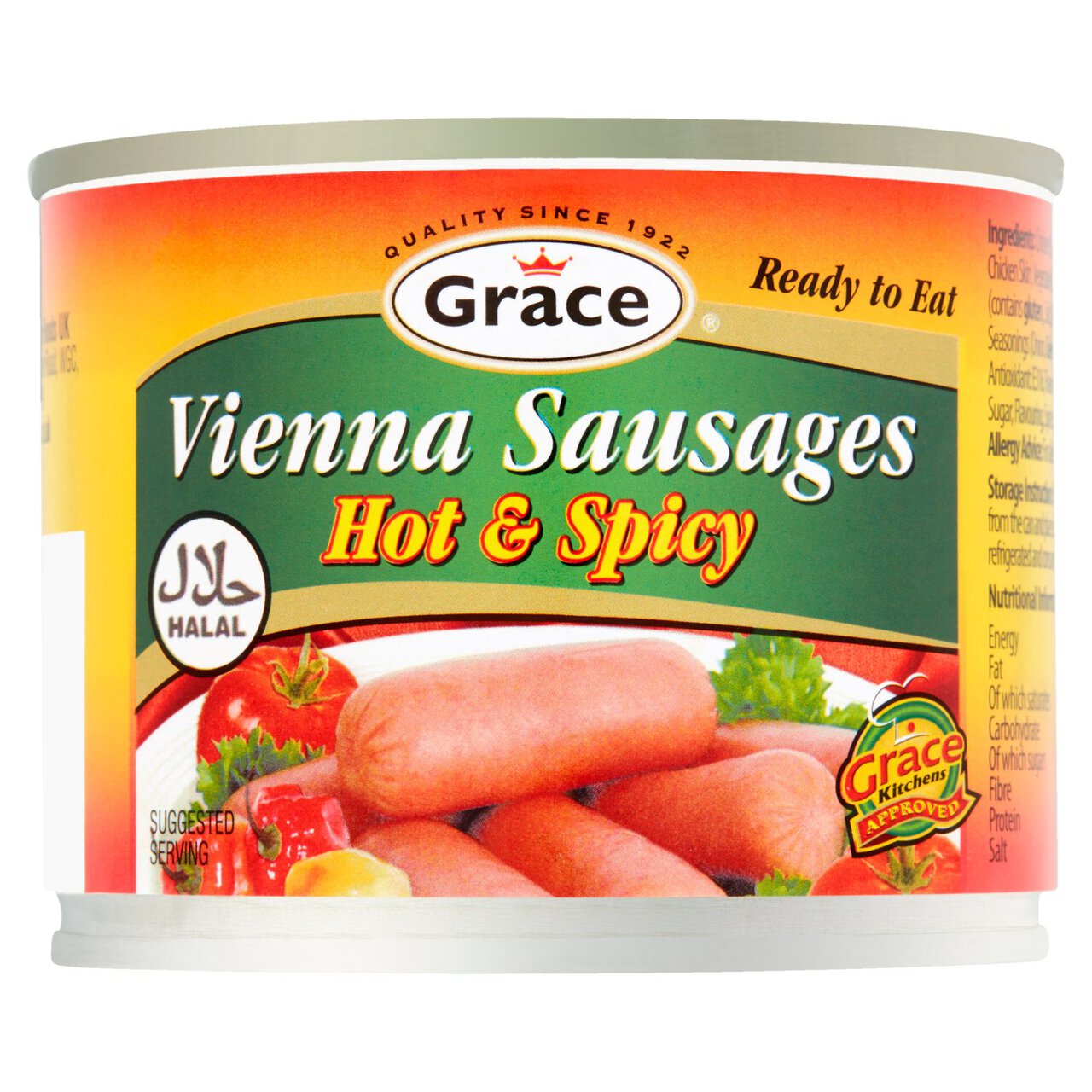 Grace Vienna Sausages Hot & Spicy Halal 200g