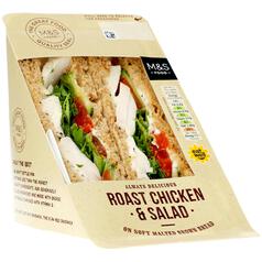 M&S Roast Chicken & Salad Sandwich 237g