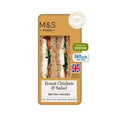 M&S Roast Chicken & Salad Sandwich 237g