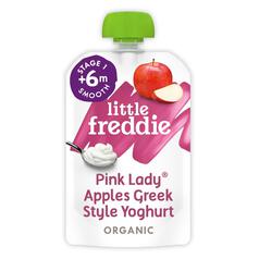 Little Freddie Pink Lady Greek Yoghurt Organic Pouch, 6 mths+ 100g
