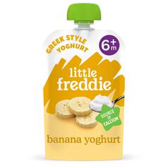 Little Freddie Banana Greek Yoghurt Organic Pouch, 6 mths+ 100g