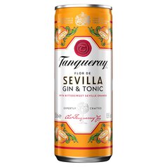 Tanqueray Flor De Sevilla Gin & Tonic Ready to Drink Can 250ml