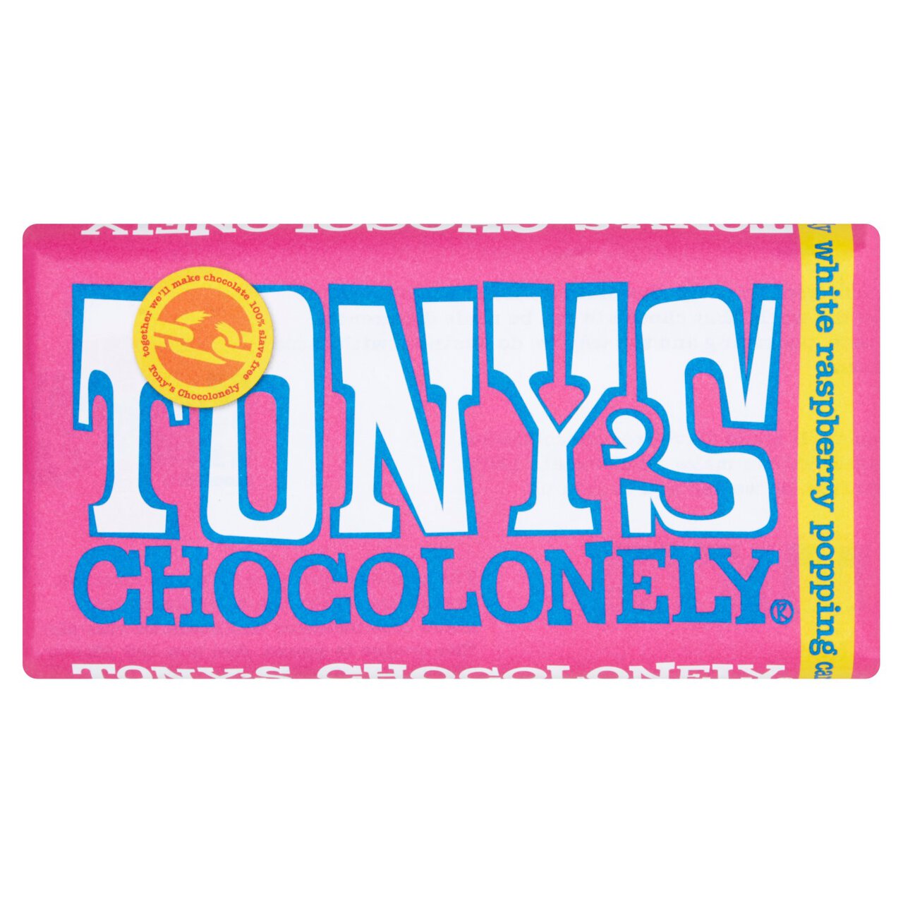 Tony's Chocolonely White Raspberry Popping Candy 180g | Zoom