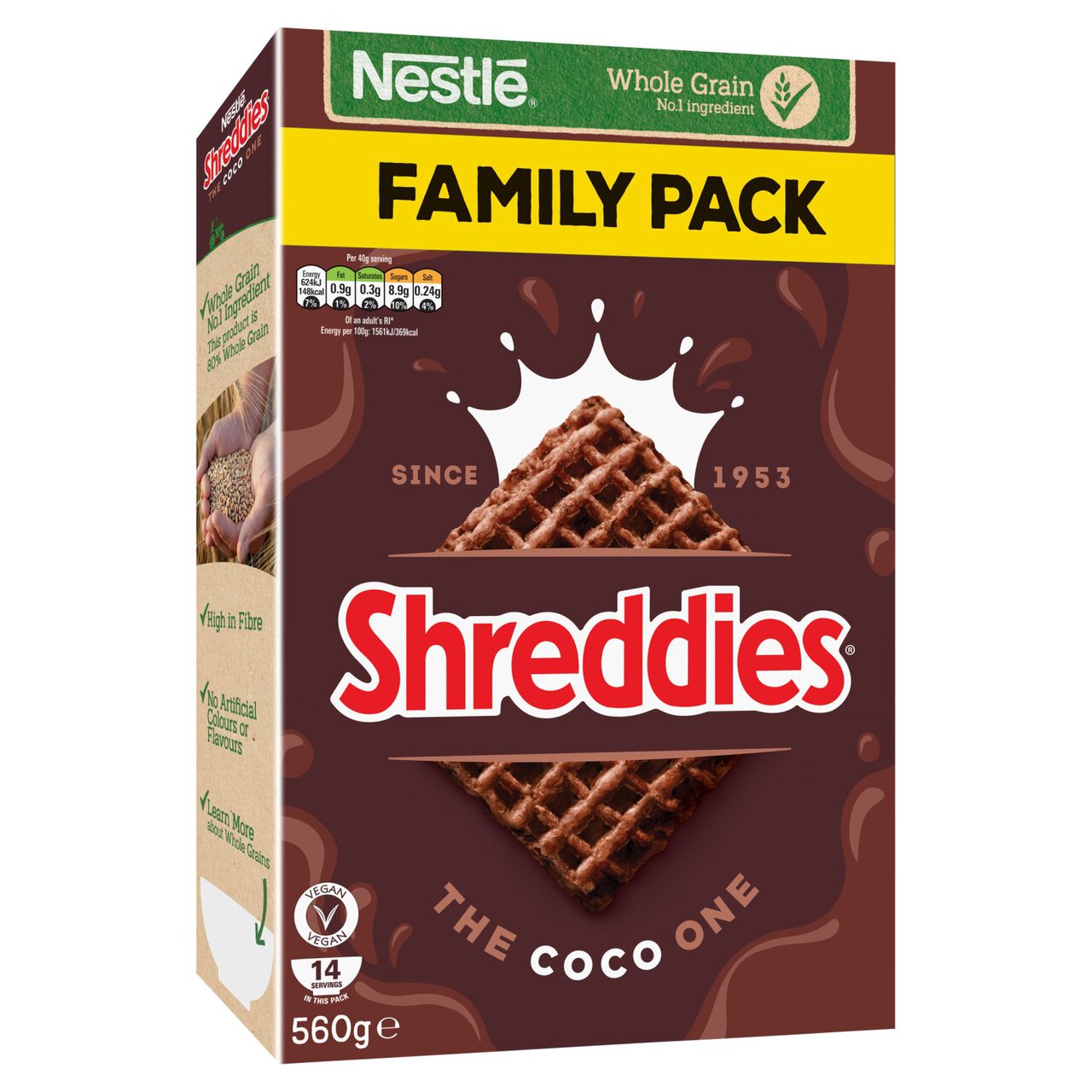 Nestle Shreddies The Coco One Cereal 560g