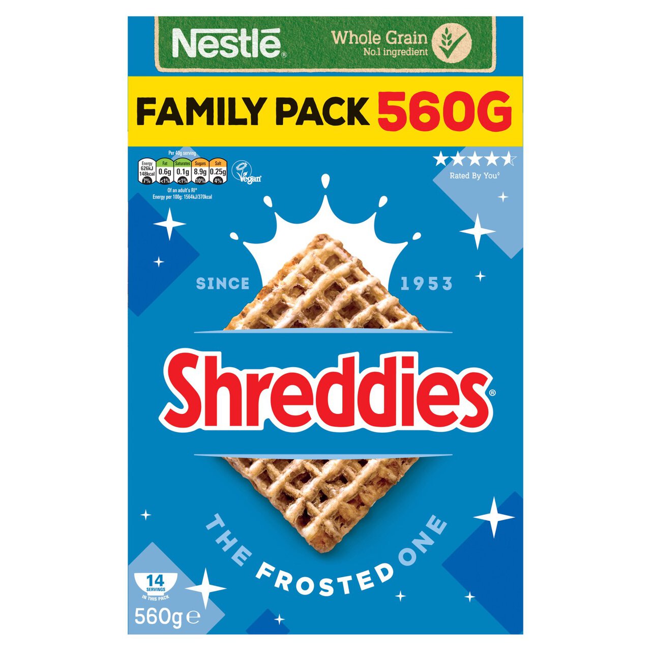 Nestle Shreddies The Frosted One Cereal 560g