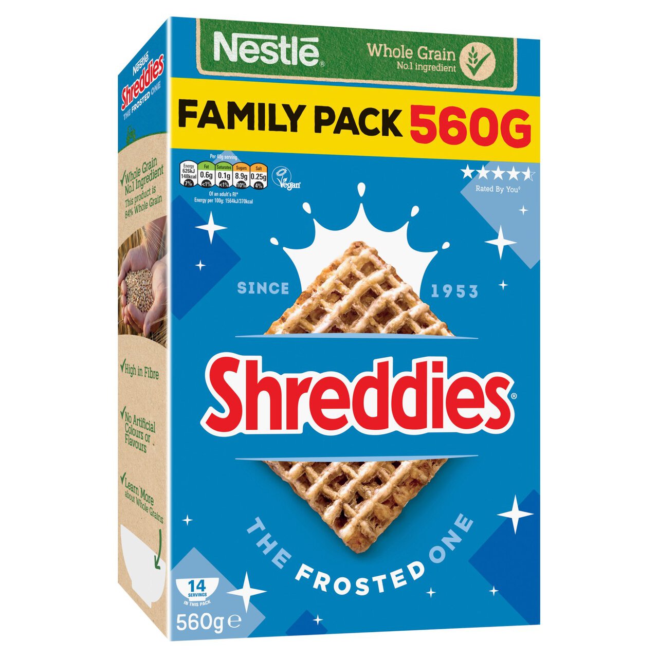 Nestle Shreddies The Frosted One Cereal 560g