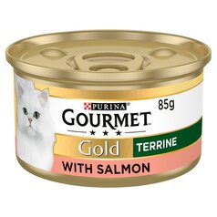Gourmet Gold Tinned Cat Food Terrine with Salmon 85g 85g