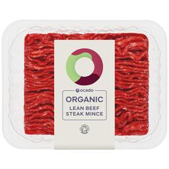 Ocado Organic Lean Beef Steak Mince 5% Fat 400g