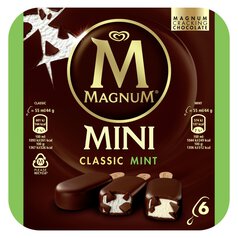 Magnum Mini Classic & Mint Ice Cream Lollies 6 x 55ml