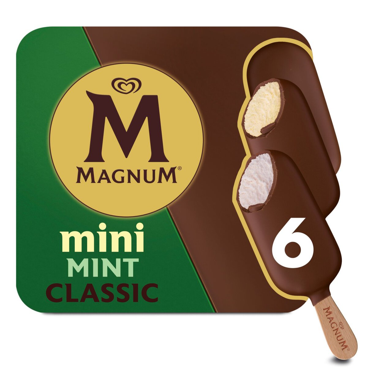Magnum Mini Classic & Mint Ice Cream Lollies 6 x 55ml | Zoom