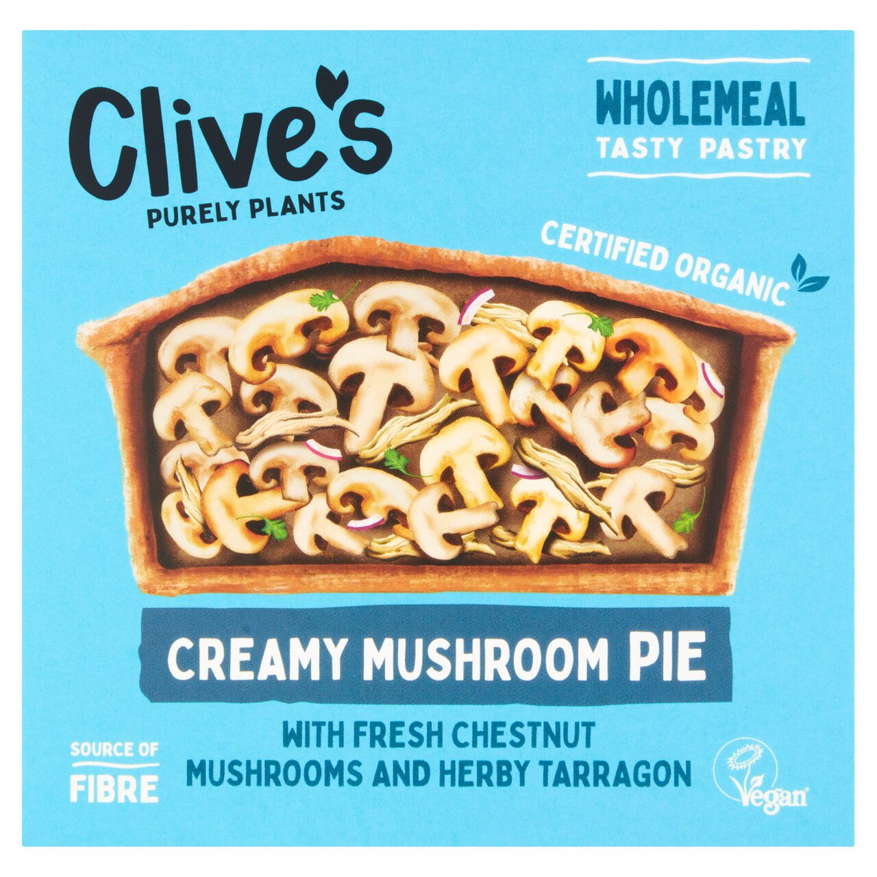 Clive's Organic Creamy Mushroom Pie 235g