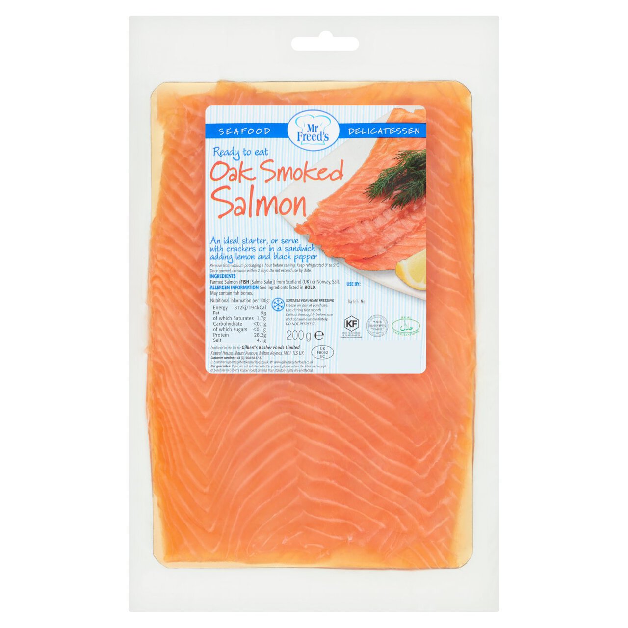 Mr Freed's Smoked Salmon 200g