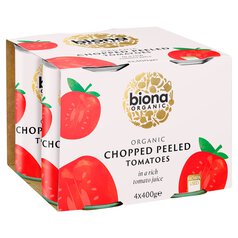Biona Organic Chopped Tomatoes 4 x 400g