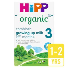 HiPP Organic 3 Growing Up Milk Powder, 12 mths+ 600g