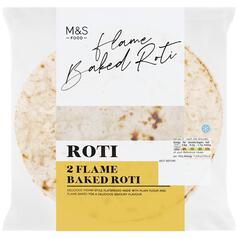 M&S 2 Flame Baked Roti 160g