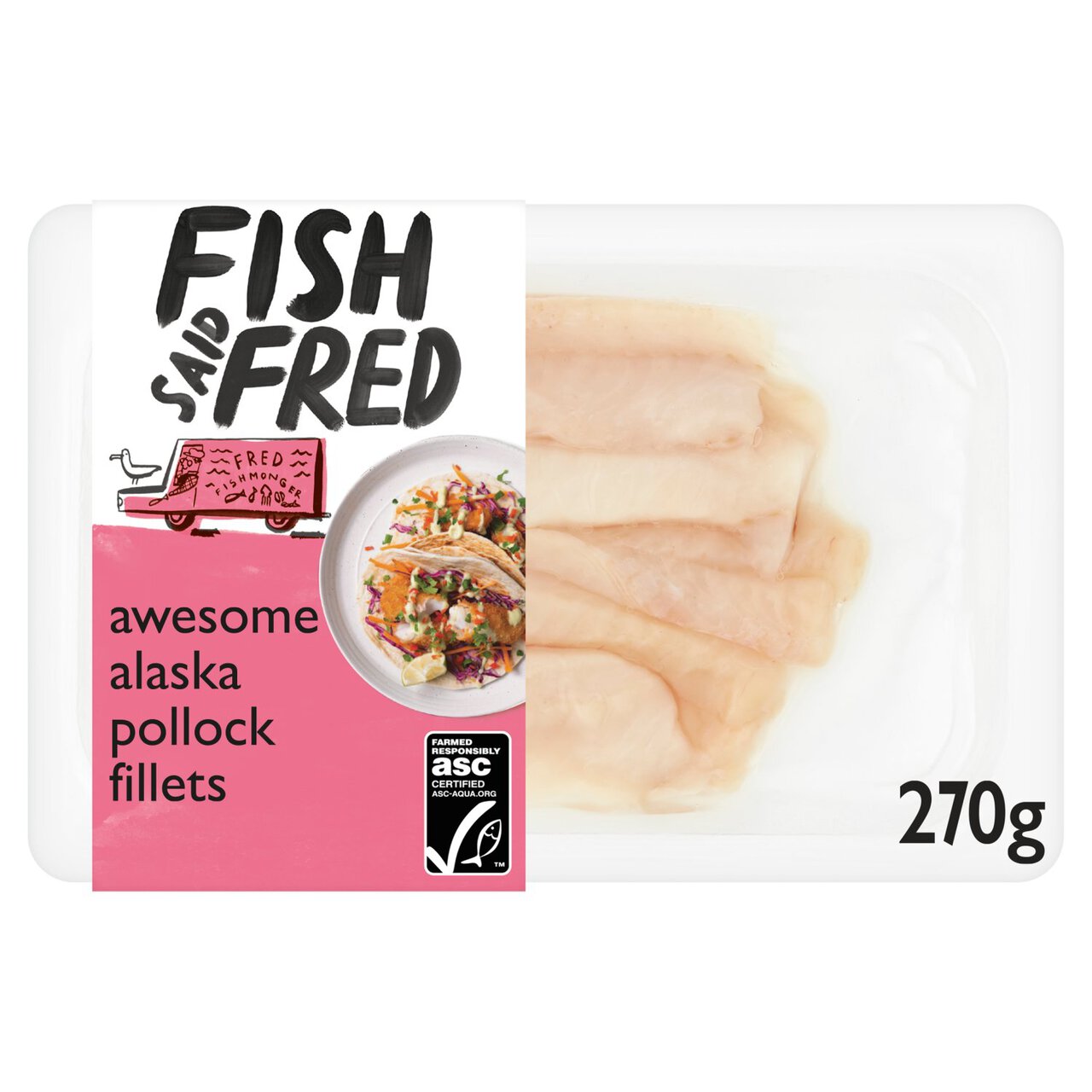 Fish Said Fred Awesome Alaska Pollock Fillets 270g