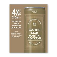 M&S Passionfruit Martini Cocktail 4 x 250ml