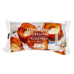 M&S 4 Beef Dripping Yorkshire Puddings 192g