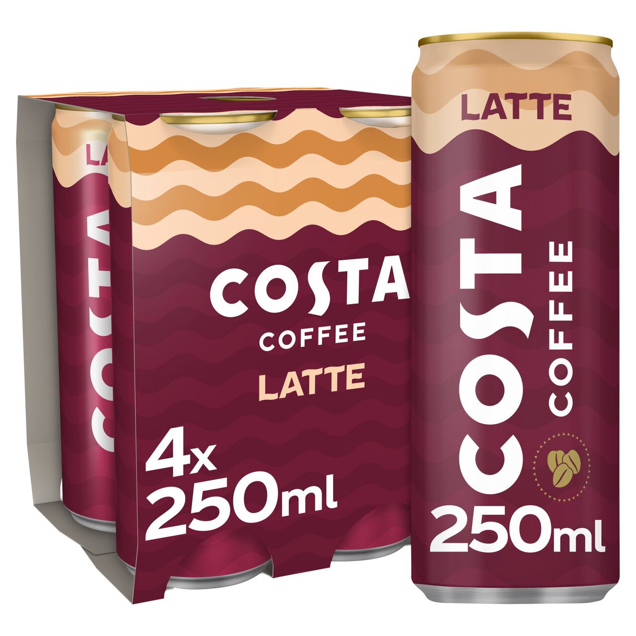 Costa Coffee Latte 4 x 250ml