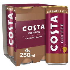 Costa Caramel Latte 4 x 250ml