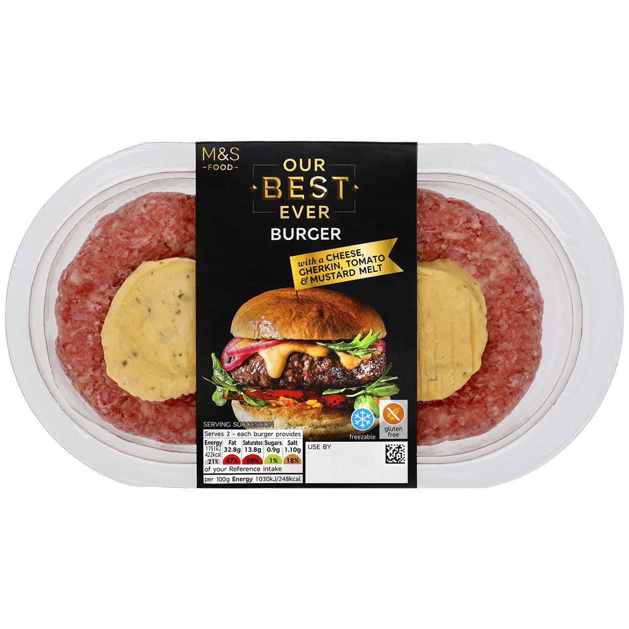 M&S Our Best Ever 2 Burgers 300g