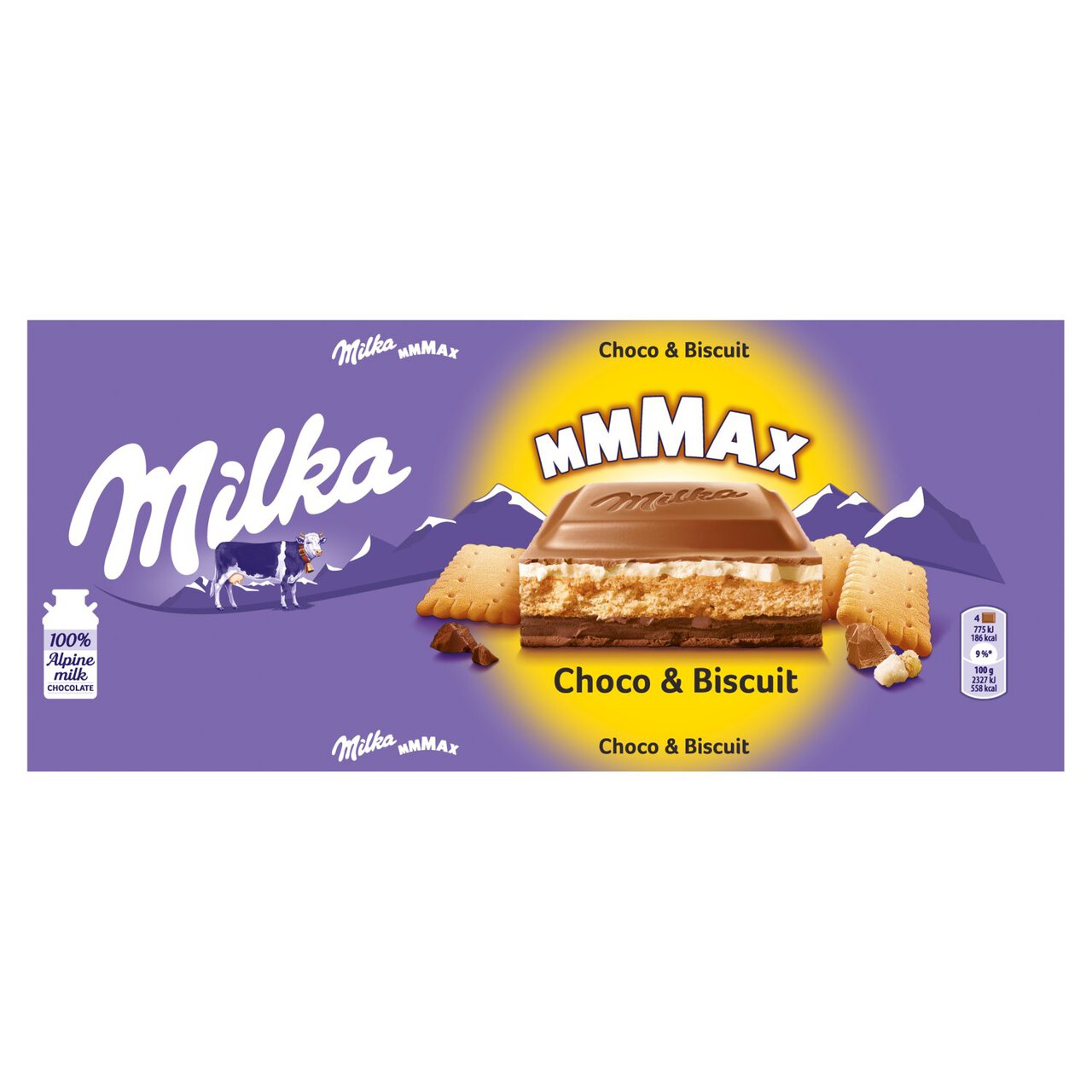 Milka Mmmax Choco & Biscuit Chocolate Bar 300g