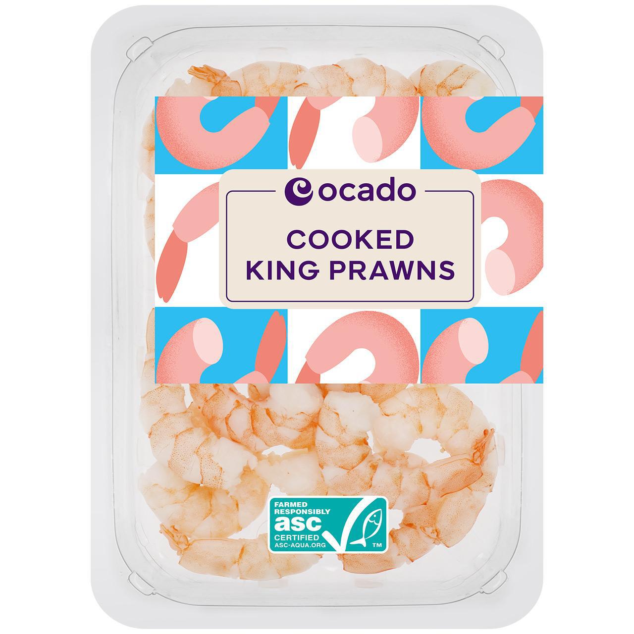 Ocado ASC Cooked King Prawns 150g