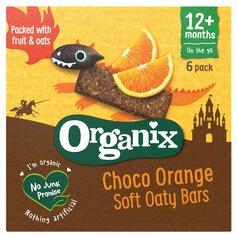 Organix Limited Edition Choco Organic Soft Oaty Bars, 12 mths+ Multipack 6 x 30g