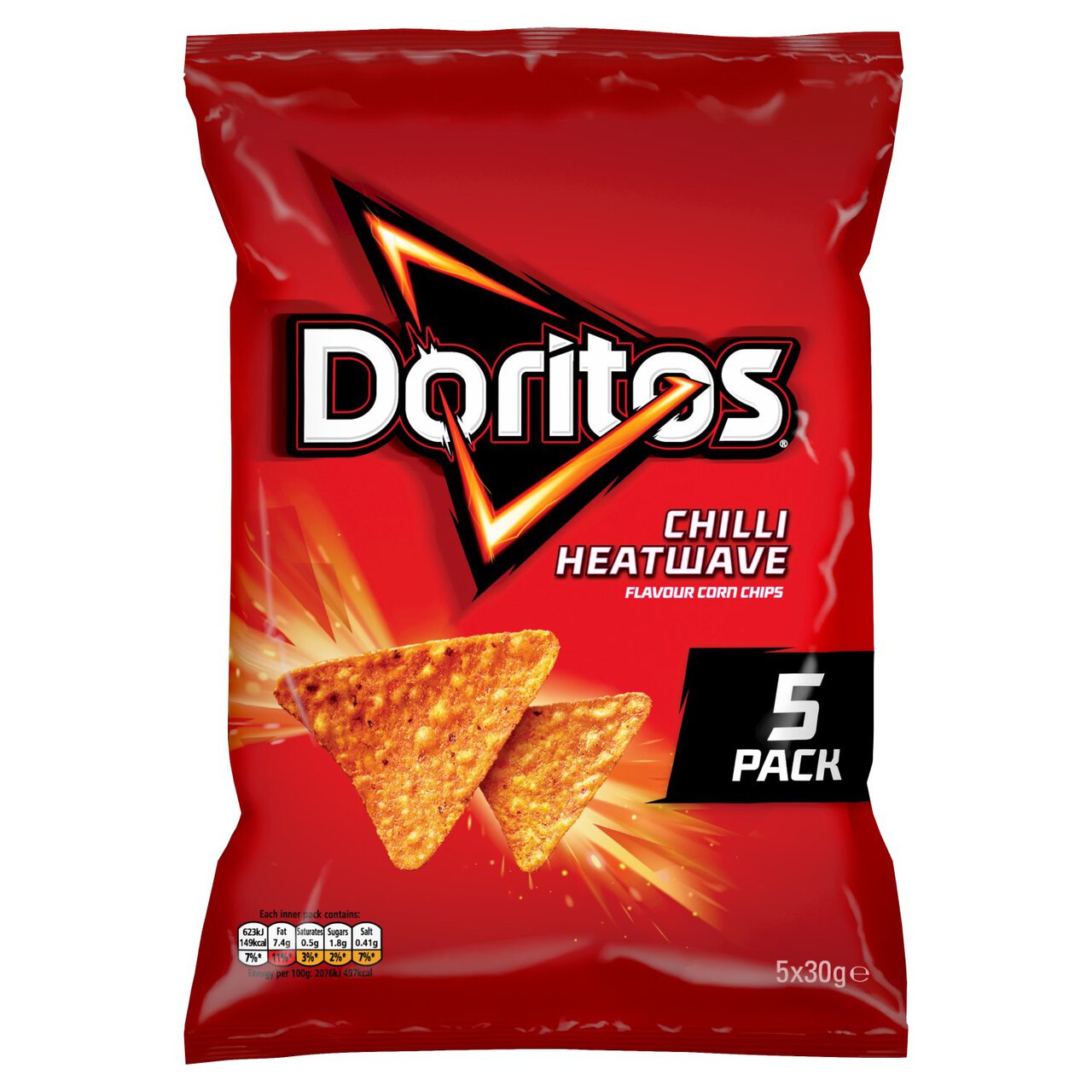 Doritos Chilli Heatwave Multipack 5 per pack