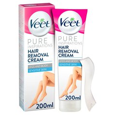Veet Pure Hair Removal Cream Body & Legs for Sensitive Skin 200ml