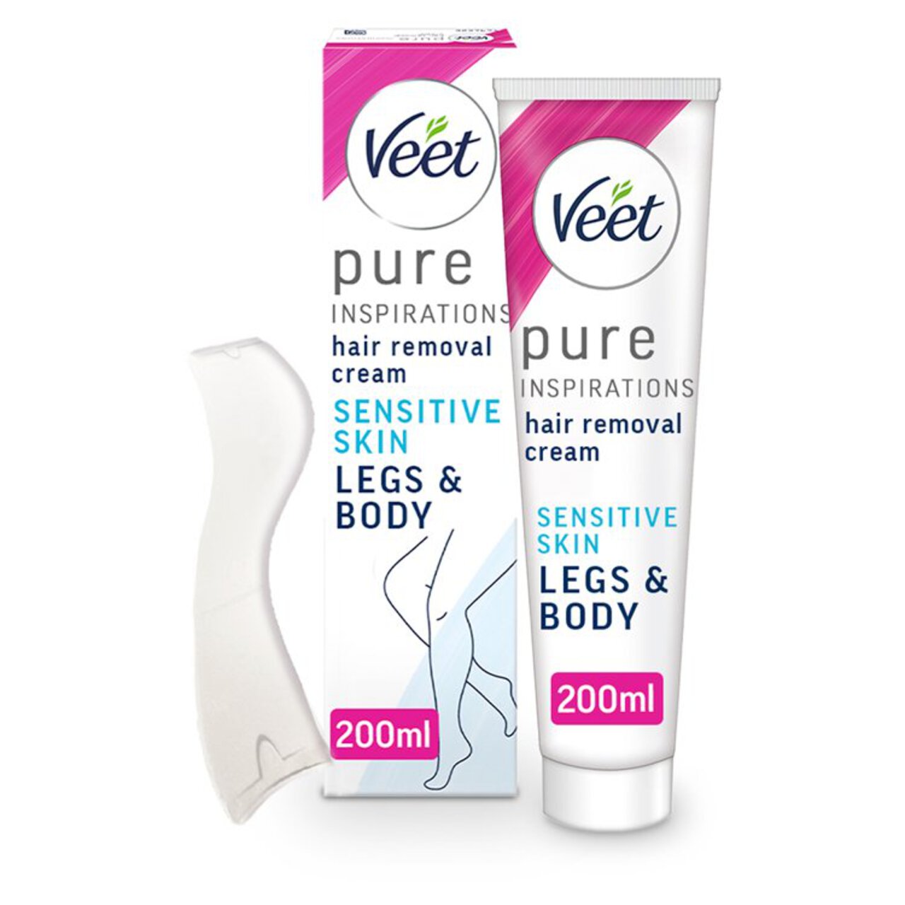 Veet Pure Hair Removal Cream Legs & Body Sensitive 200ml