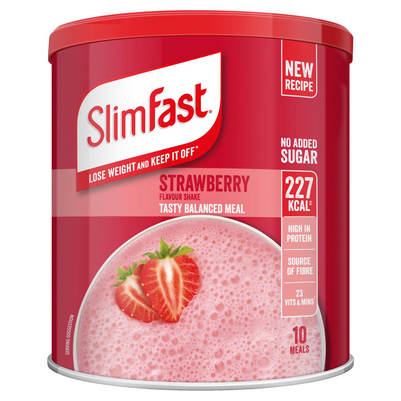 SlimFast Strawberry Meal Shake Powder 10 Meals 365g
