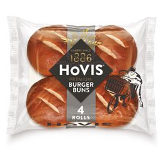 Hovis Premium Burger Rolls 4 x 70g