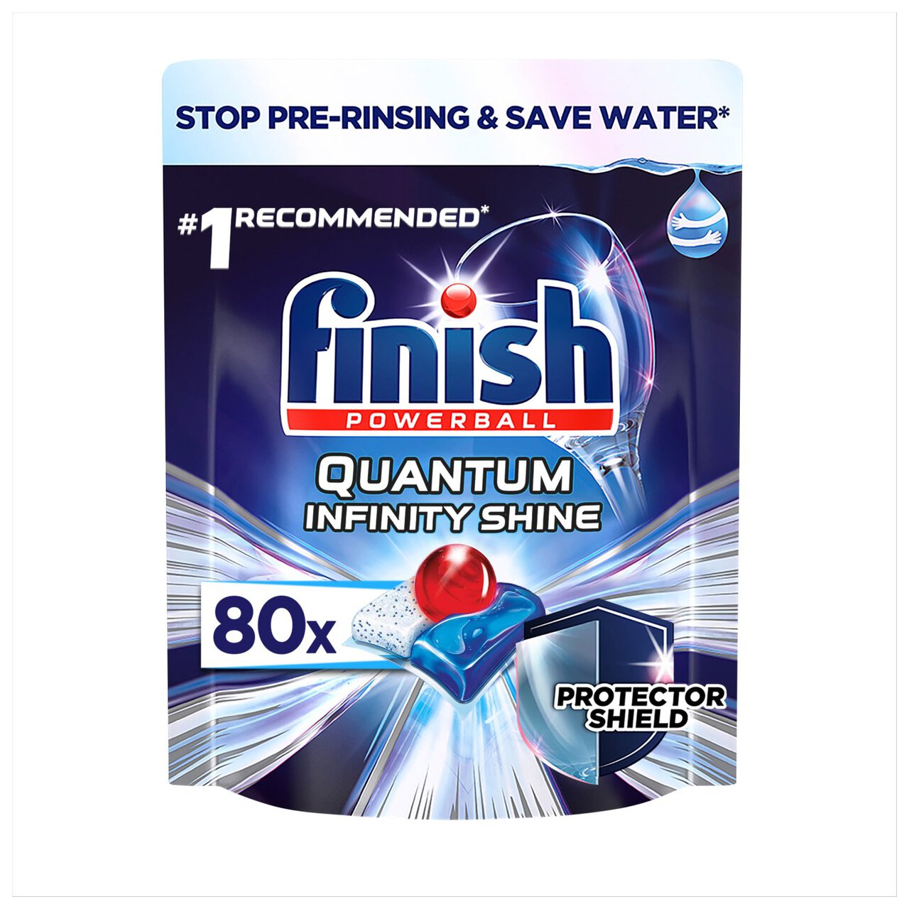 Finish Quantum Infinity Shine Dishwasher Tablets 80 per pack